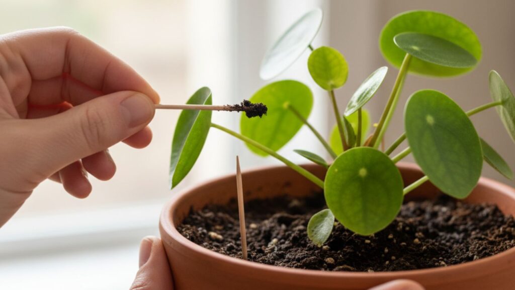 Diagnostico do substrato com o teste do palito